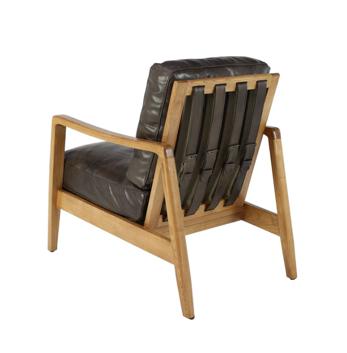 Martin Armchair | Natural/Brown Leather