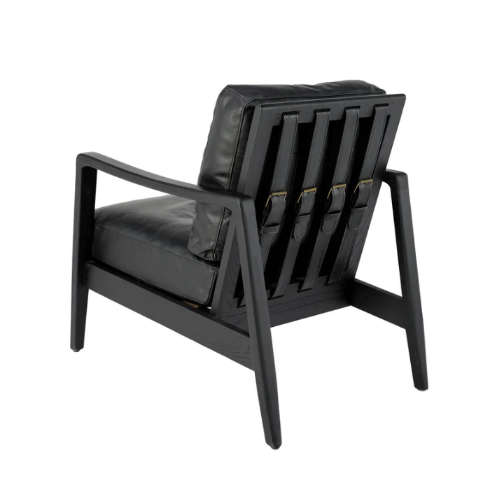 Martin Chair Armchair | Black/Black Leather