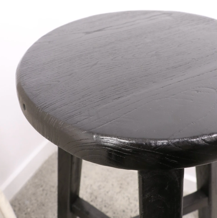 Round Parq Stool | Black