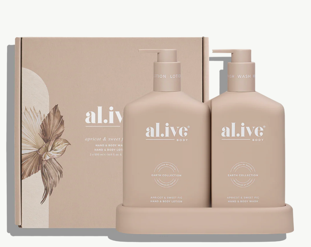 al.ive | Wash & Lotion Duo Pack | Apricot & Sweet Fig