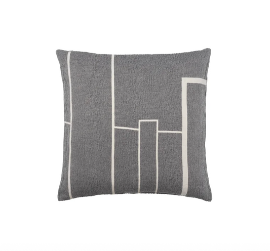 KRISTINA DAM | Architecture Cushion | Grey/Cream