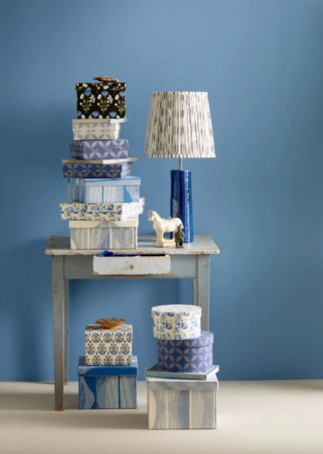 Ikat Pleated Lampshade | Sage