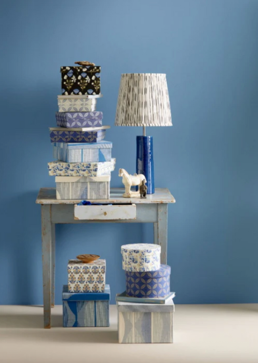 Ikat Pleated Lampshade | Sage