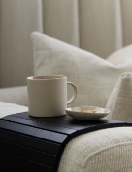 Arm Chair Side Rest | Black