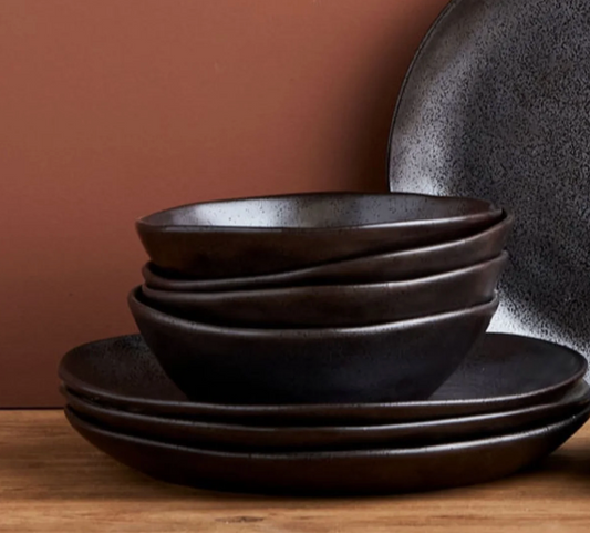 Earth Bowls | Black | Set of 4