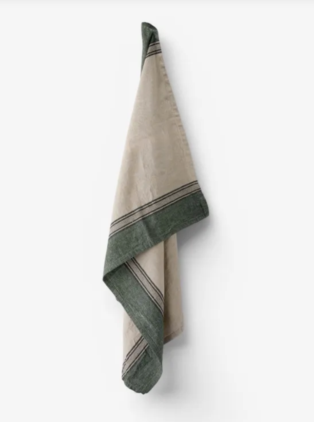 Atelier Ribbon Teatowel | Green