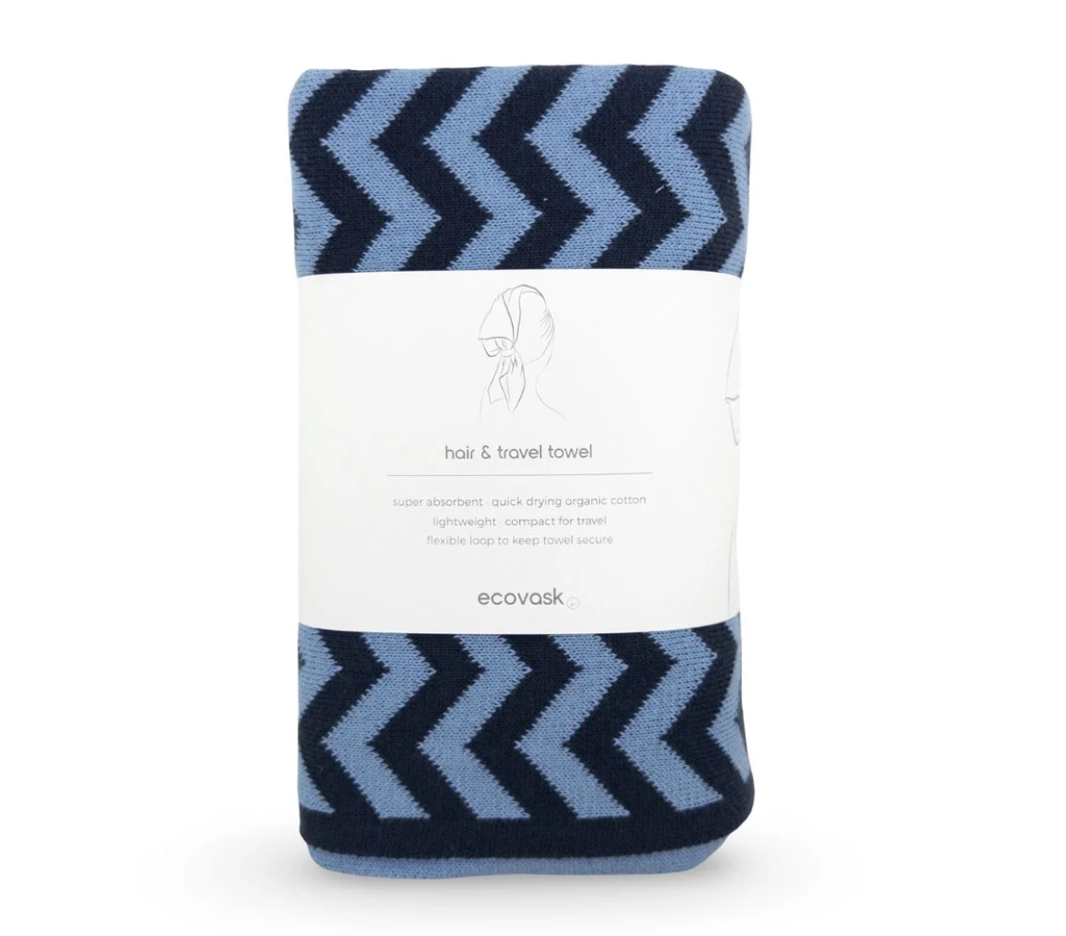 Hair & Travel Towel | Cornflower Navy