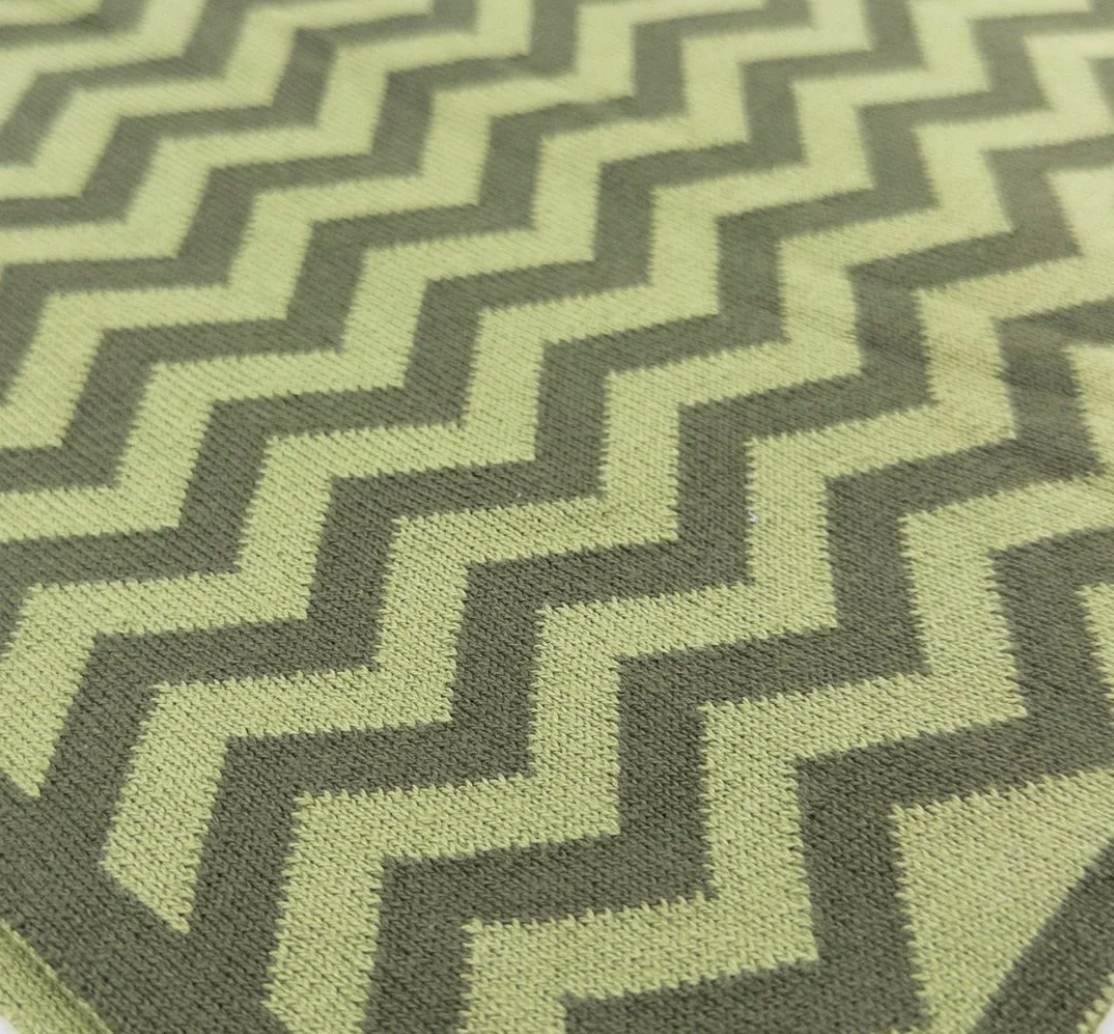 Hair & Travel Towel Olive Pistachio Chevron
