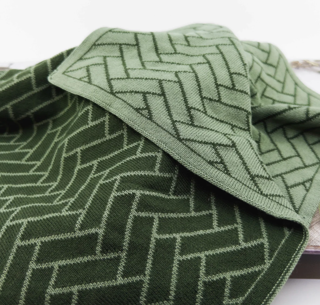 Kitchen Towel Duo Forest Herringbone