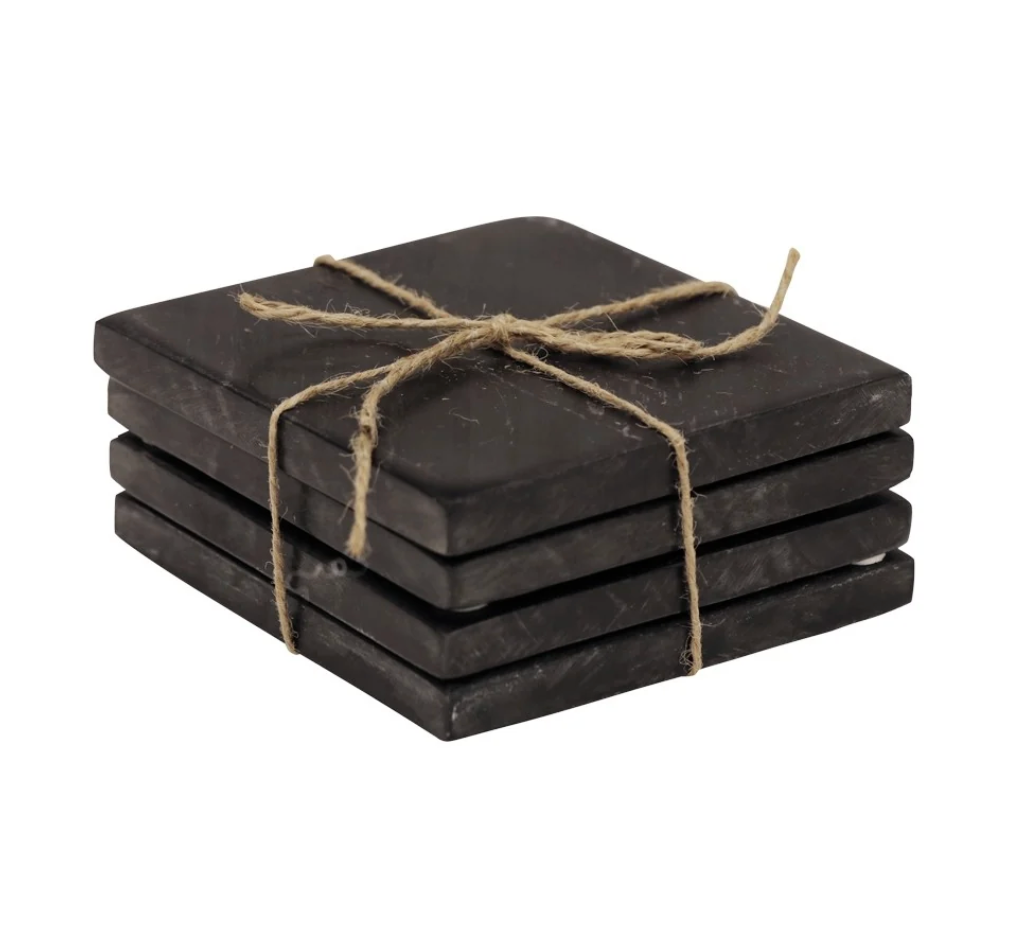 Marble Square Coaster | Set of 4