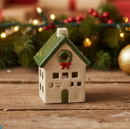 Nordgard Cottage with Bow Wreath