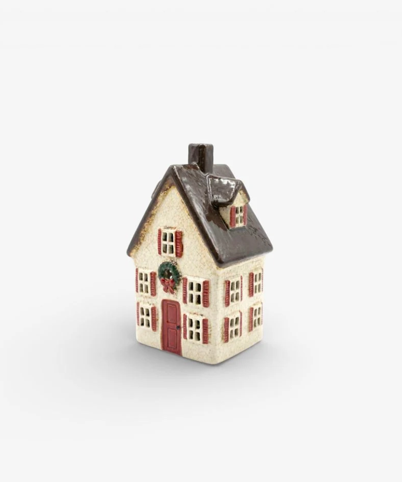 Nordgard Tall Villa with Bow Wreath Tealight