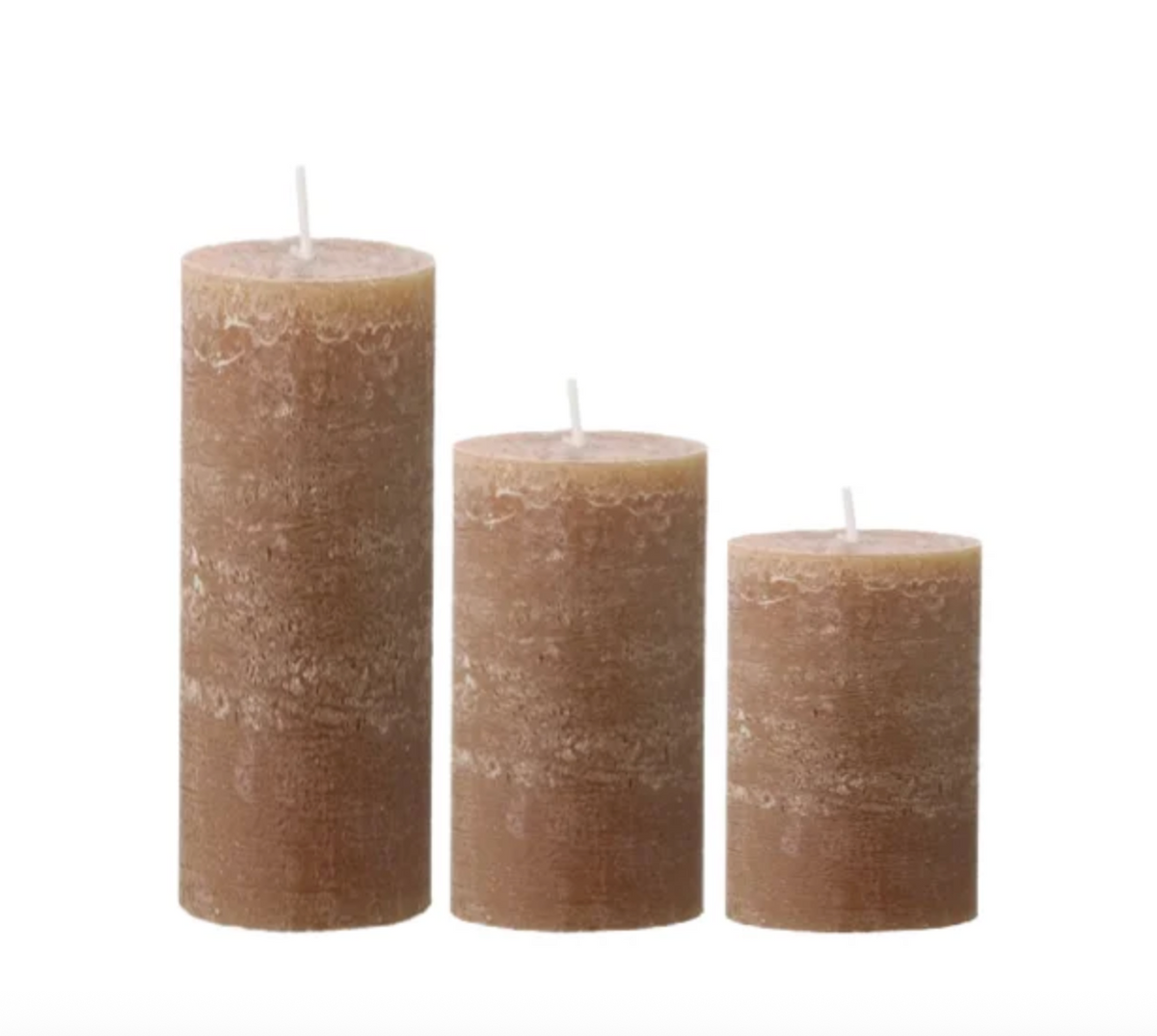 Pillar Candle | Rustic Cappuccino | 18cm