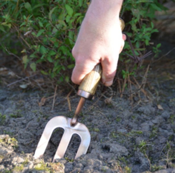 Copper Plated Rake Fork