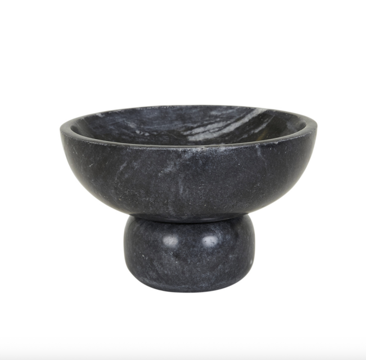 Rufus Indra Goblet Bowl | Black Marble