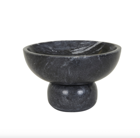 Rufus Indra Goblet Bowl | Black Marble