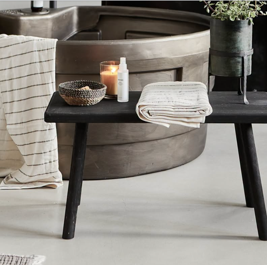 Rustic Bench | Black | 120cm