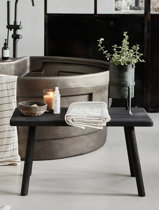 Rustic Bench | Black | 81cm