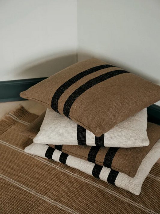 BROSTE | Cushion Cover | Brown Kelp/Black