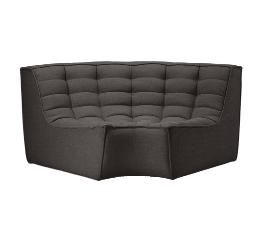 Henry Modular Round Corner - Dark Grey