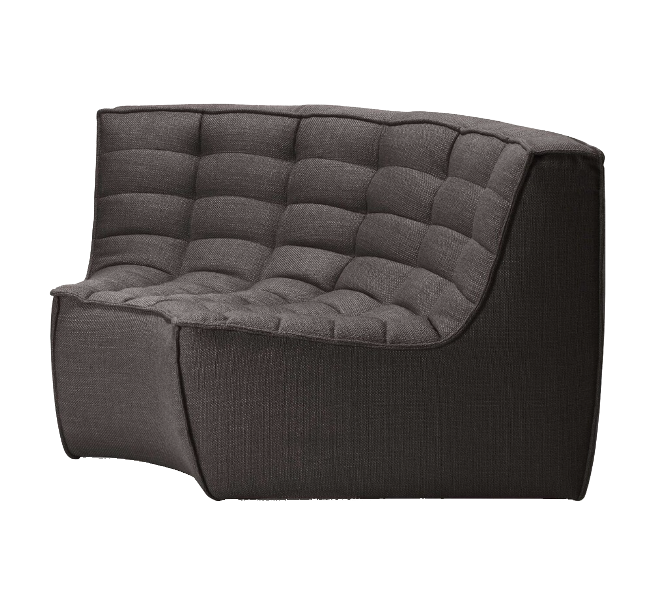 Henry Modular Round Corner - Dark Grey