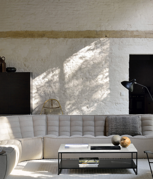 Henry Modular Round Corner | Beige