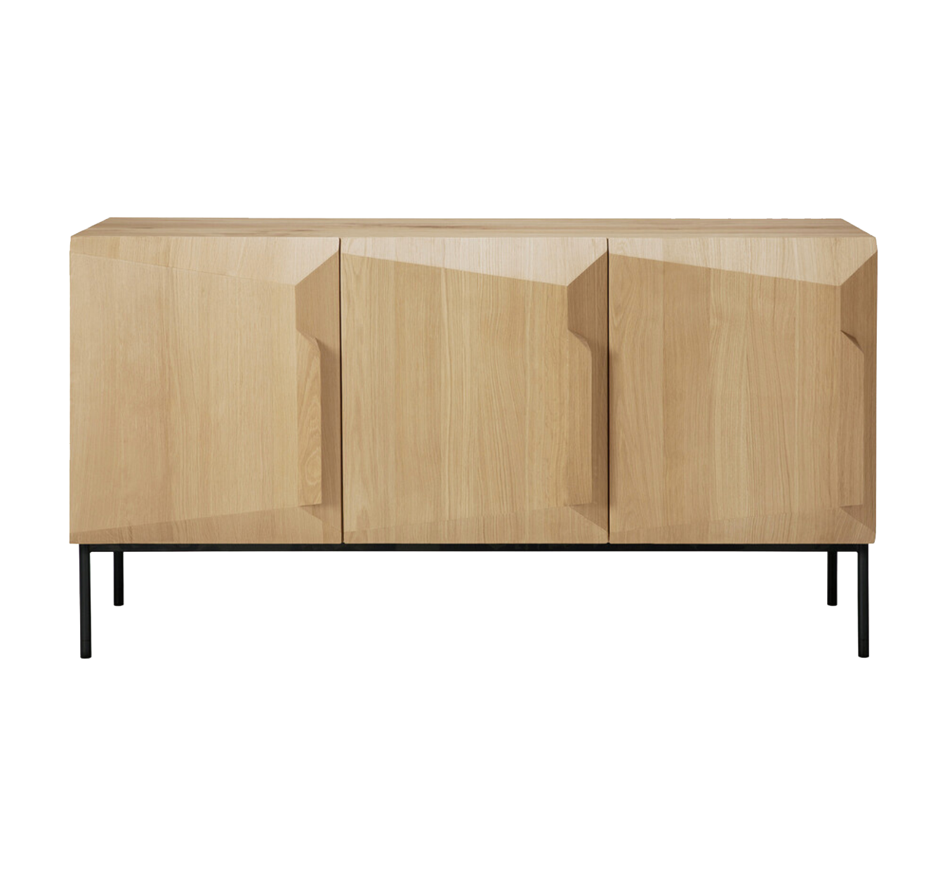 Scandinavian Oak Sideboard 3 Door - Oak