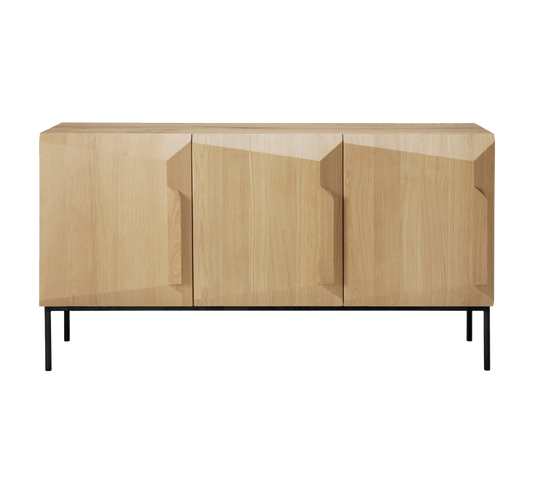 Scandinavian Oak Sideboard 3 Door - Oak