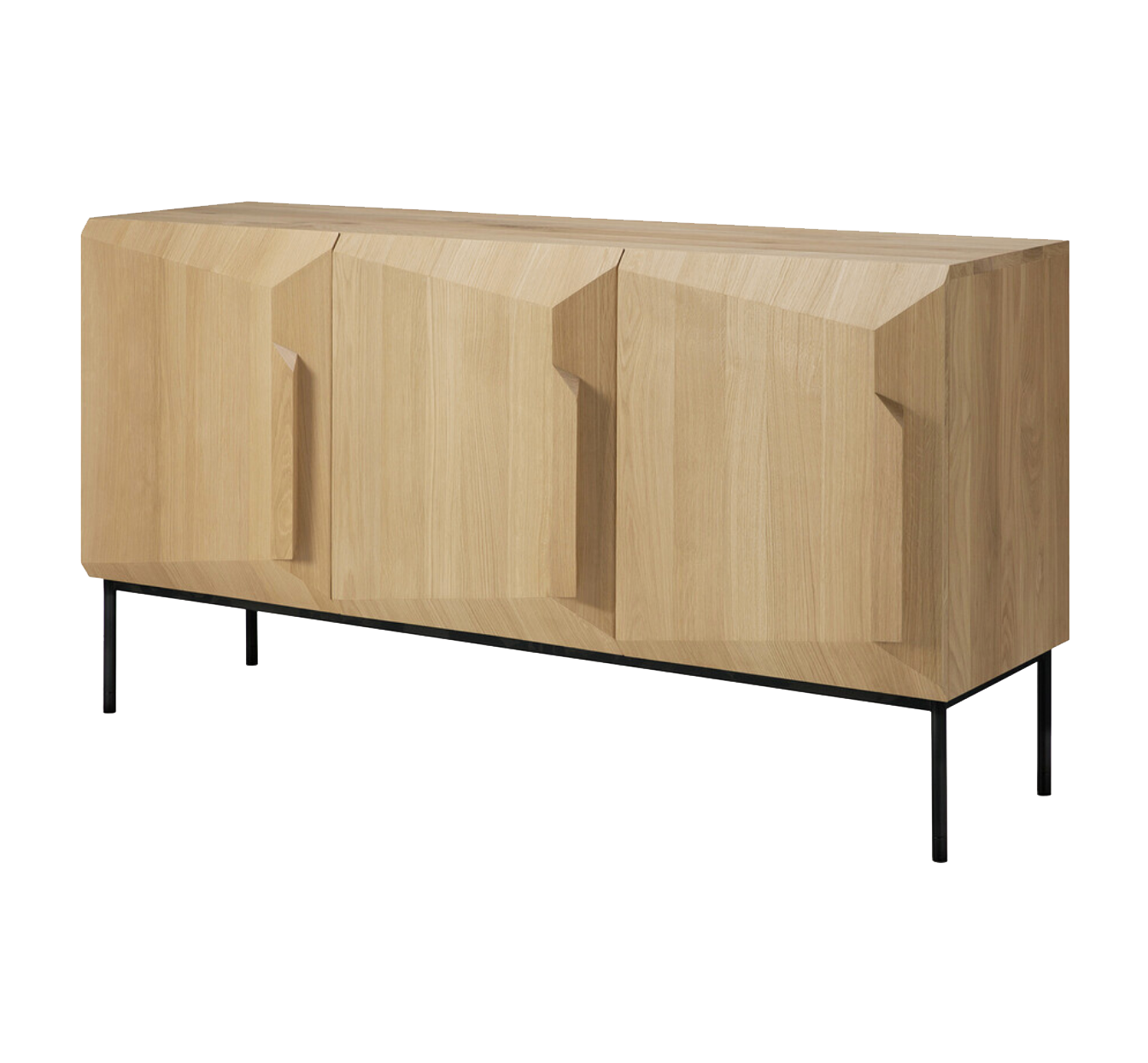 Scandinavian Oak Sideboard 3 Door - Oak