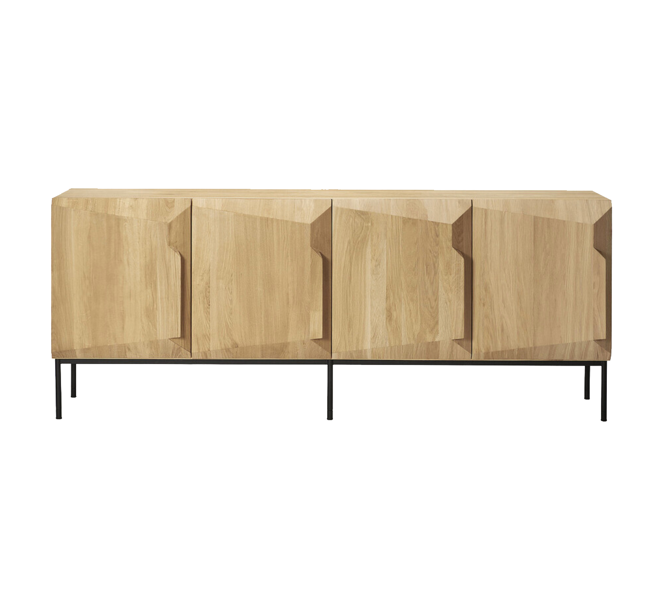 Scandinavian Oak Sideboard 4 Door - Oak