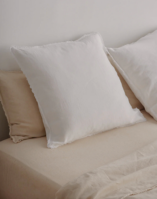 Hale Mercantile Flocca Linen Euro Pillowcase