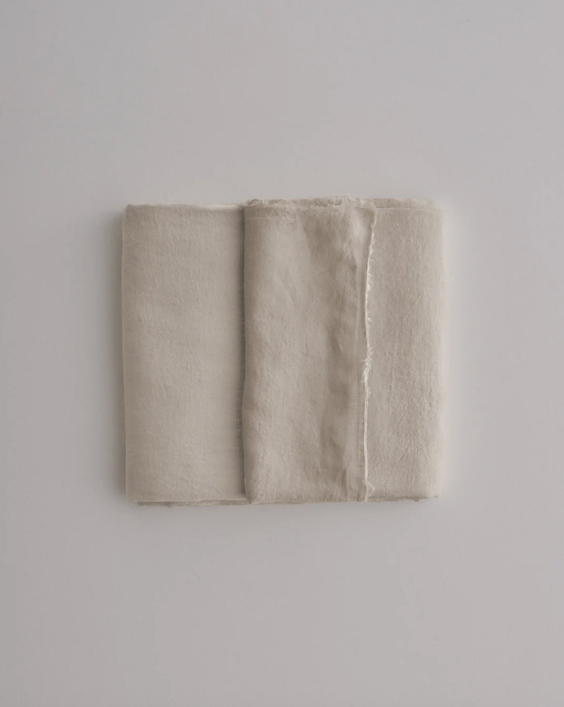 Hale Mercantile | Flocca Linen Flat Sheet | Queen/King - Sable