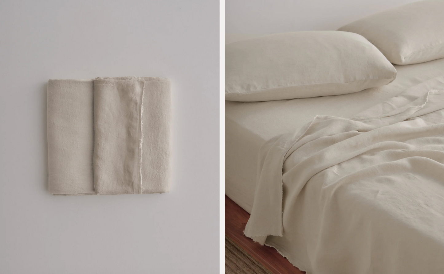 Hale Mercantile | Flocca Linen Flat Sheet | King
