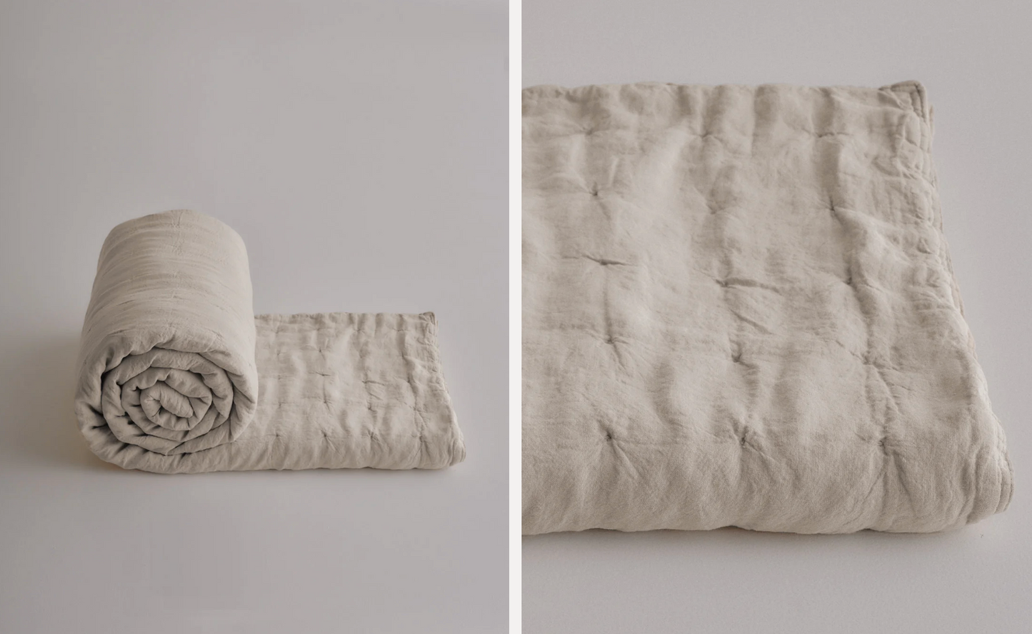 Basix Linen Coverlet - Sable