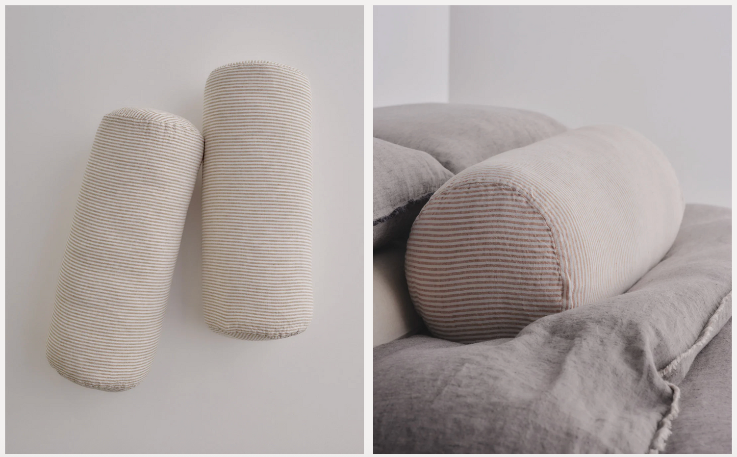 Hale Mercantile | Basix Stripe Linen Bolster