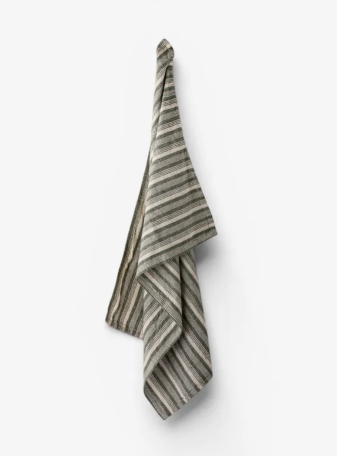 Atelier Stripe Teatowel | Green