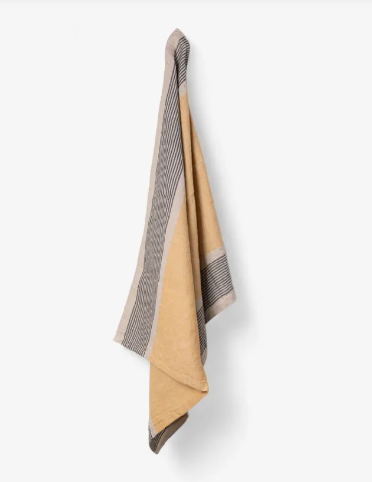 Atelier Stripes Teatowel | Mustard