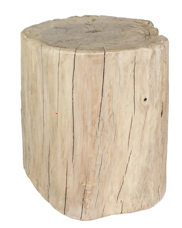 Round Stump Side Table 38Dia. x50cmH. Natural