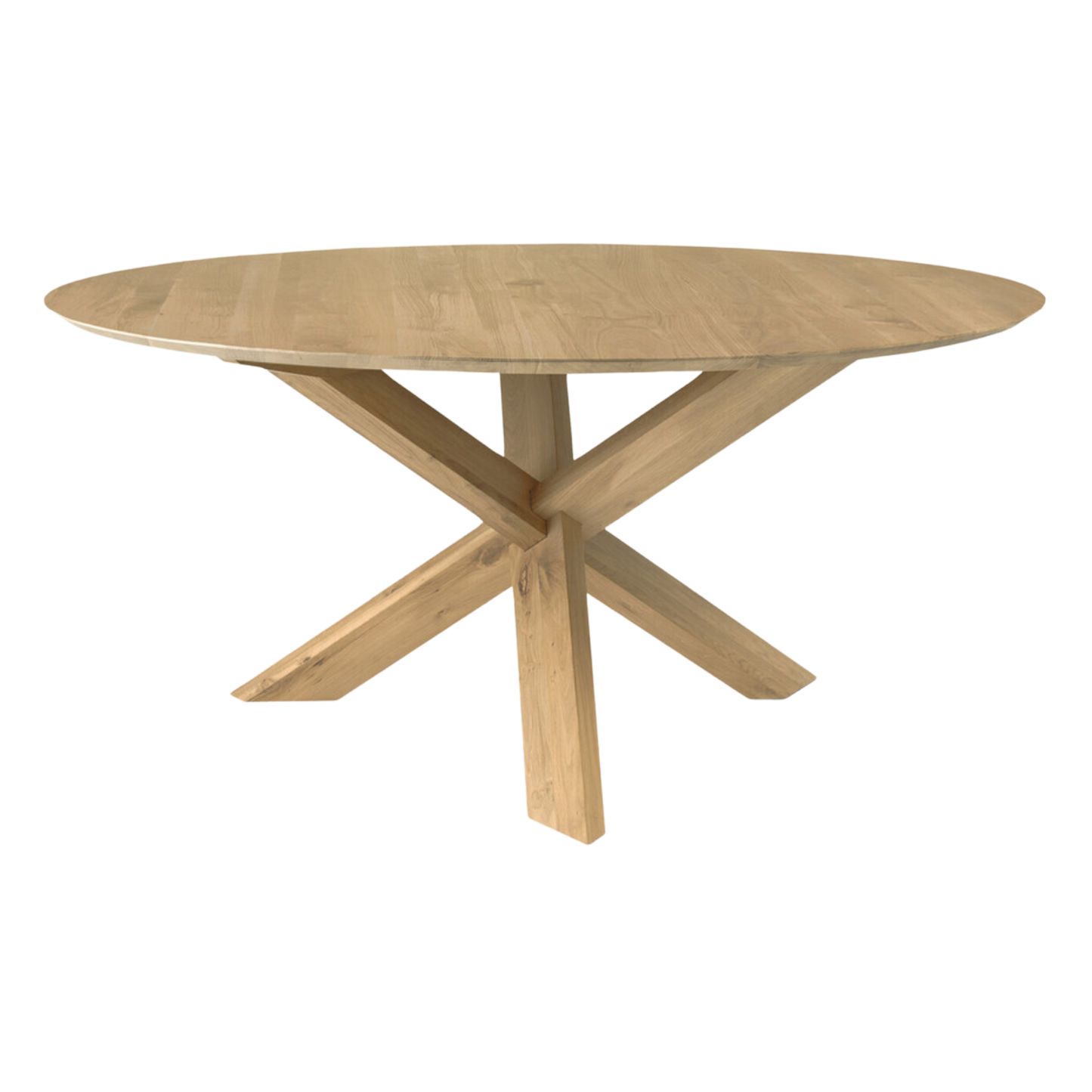 Circle Oak Dining Table