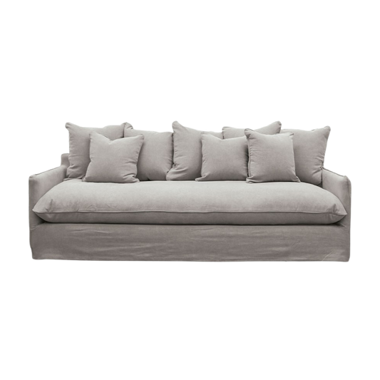 Lotus Slipcover Sofa 3 Seater - Cement