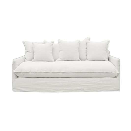 Lotus Slipcover Sofa 2 Seater - White