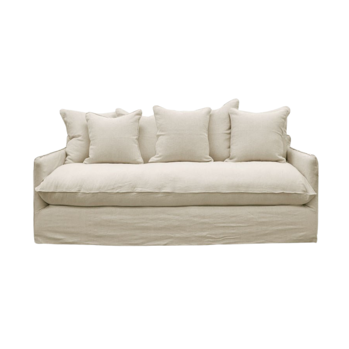 Lotus Slipcover Sofa 2 Seater - Oatmeal