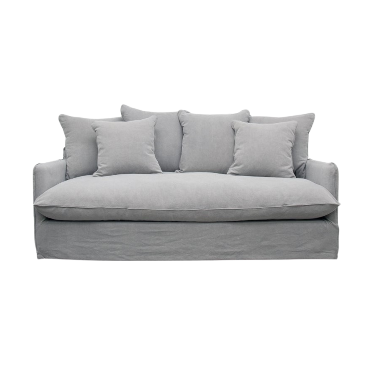 Lotus Slipcover Sofa 2 Seater - Cement