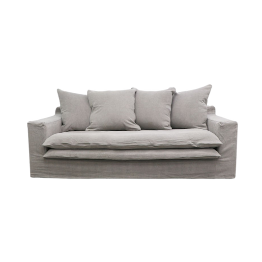 Keely Slipcover Sofa 2 Seater - Cement