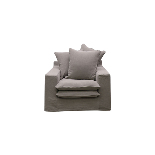 Keely Slipcover Armchair - Cement