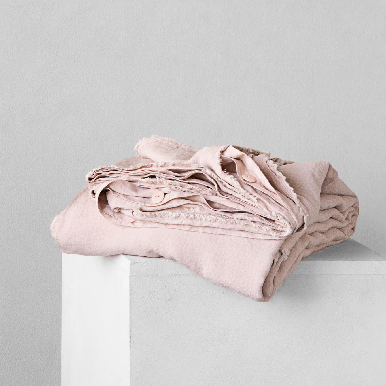 Flocca Linen Duvet Cover King Floss