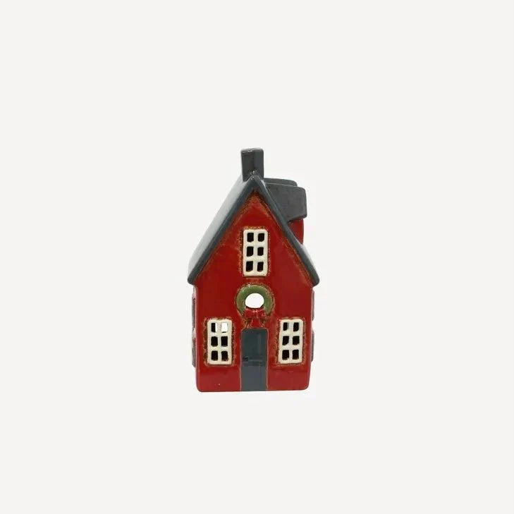Alsace Red Cottage Tealight with Wreath
