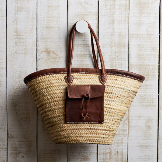 Market Bag | Biarritz | Leather Pocket