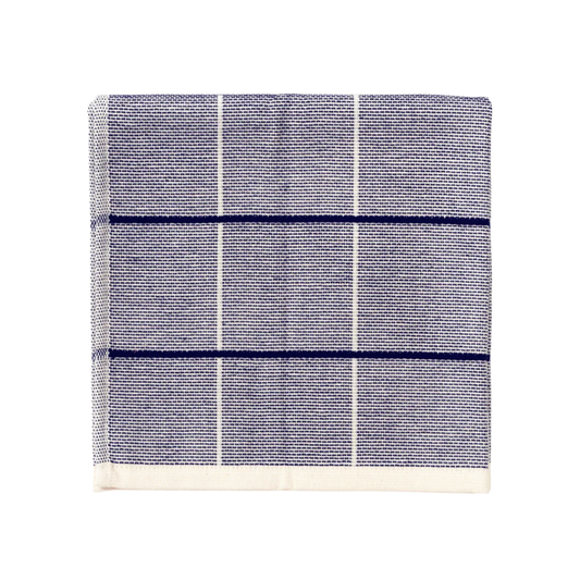 BROSTE Tea towel Herman Big Squares - Maritime Blue