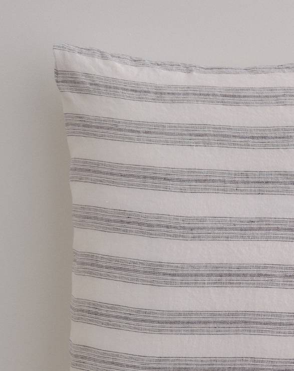Hale Mercantile | Basix Stripe Linen Euro Pillowcase | Ayrton/Nox